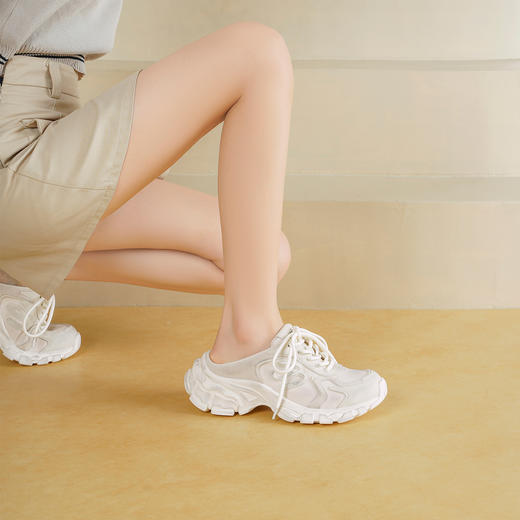 Westory2026年春季厚底运动穆勒拖脏脏鞋休闲运动鞋老爹鞋W26AM51141 商品图6