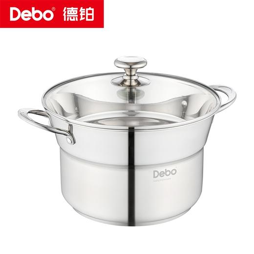 Debo德铂-德勒斯汤锅4L 汤、蒸、炸、煮、滤一锅Hold住全场（配玻璃锅盖、滤油网、蒸片） 商品图3
