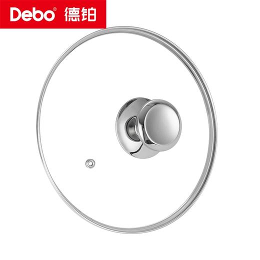 Debo德铂-加百利汤锅4.5L食品接触用304不锈钢炉具通用（配玻璃锅盖） 商品图5