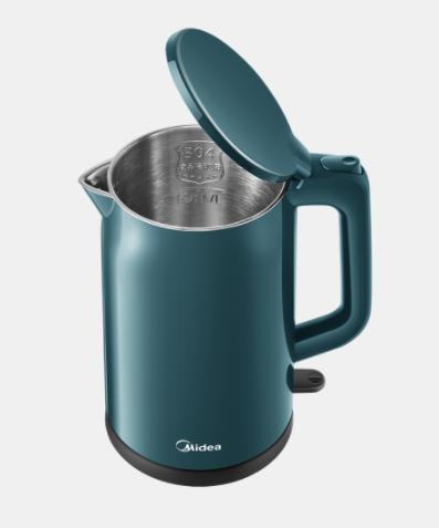 美的（509988）电水壶 全水路304不锈钢 健康安心 1500W大功率 双层壶身 MK-17MS01 商品图1