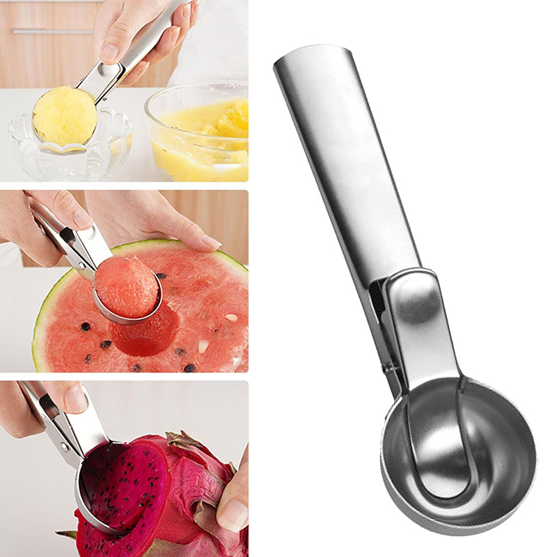 【1个装】美国 不锈钢雪糕勺子 冰淇淋水果挖球器 厨房工具