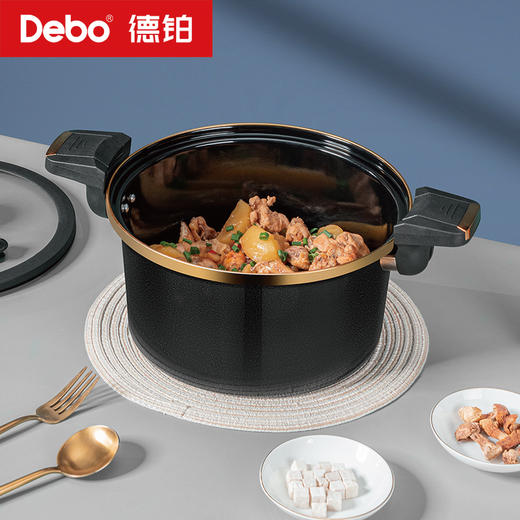 Debo德铂-嘉尼特温显微压锅4.2L搪瓷珐琅 华丽微压烹饪 商品图4