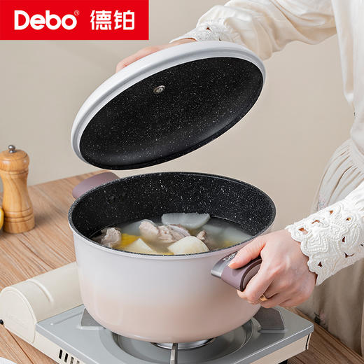 Debo德铂-卡布奇诺三件套套装锅炒锅汤锅煎锅  炒煎煮一套全搞定（配锅盖） 商品图8