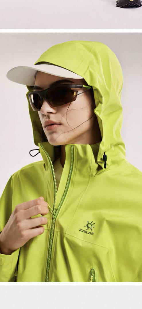 凯乐石KLS冲锋衣防风防水透汽短款户外运动登山徒步夹克外套女 商品图5