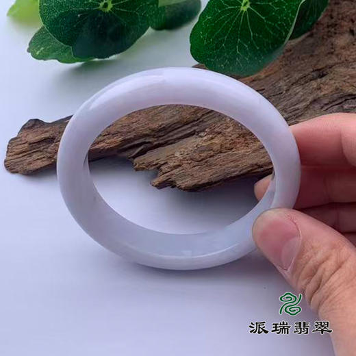 派瑞翡翠 翡翠手镯 糯种 白色 商品图1