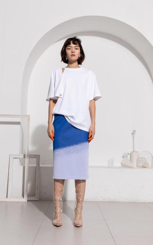 情绪渐变针织半裙 商品图0