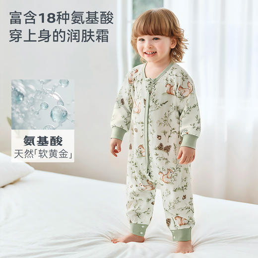 【2026春夏新品】ibaby×outlast太空科技恒温桑蚕丝四层纱布/双层纱布分腿睡袋春夏薄款 商品图4