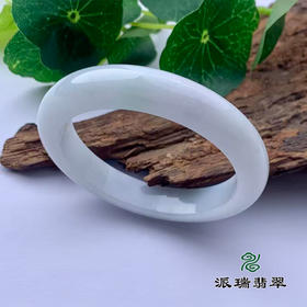 派瑞翡翠 翡翠手镯 糯种 白色