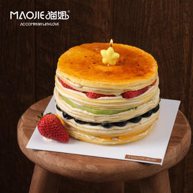 焦糖烤布蕾千层蛋糕 （+慕斯圈保护）