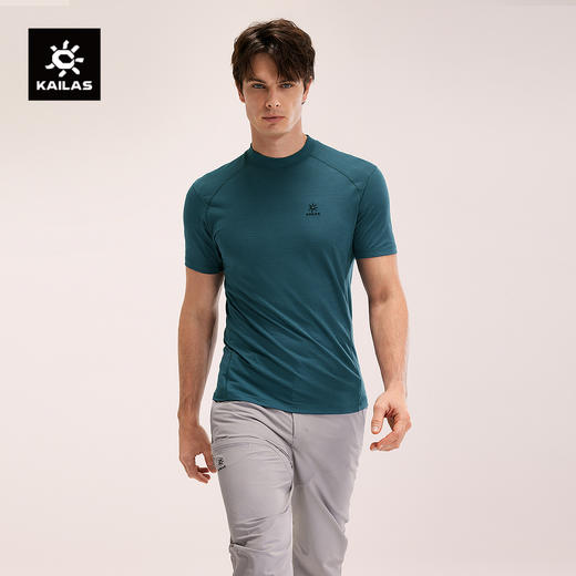 KAILAS凯乐石 XM1男款羊毛小高领短袖T恤 KG2617159 商品图0