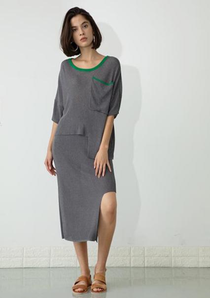 光线金属针织半裙 商品图0