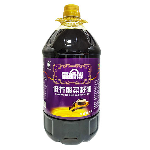 【严选】荆楚好粮油 非转基因双低油菜籽二级压榨罗师傅低芥酸菜籽油5L（厂家直发） 商品图2