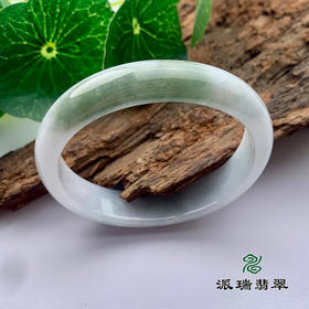 派瑞翡翠 翡翠手镯 糯种 飘花