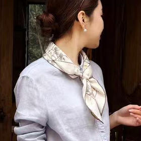 【不退不换】良木礼提花方巾（1619）