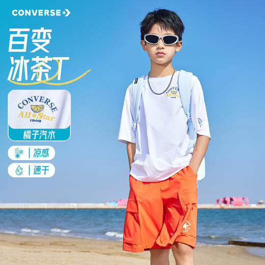 CONVERSE 夏 大童小童 儿童童装T恤 CNVN-TE-K203 商品图0