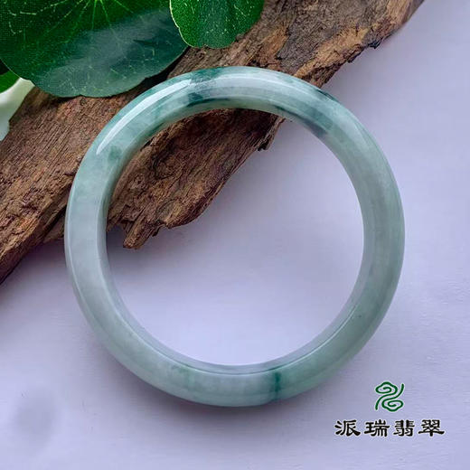 派瑞翡翠 翡翠手镯 糯种 绿色 飘花 商品图1
