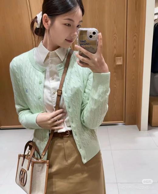 谭松韵同款 哈吉斯HAZZYS女士麻花开衫系列 商品图4