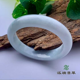 派瑞翡翠 翡翠手镯 糯种 绿色 飘花