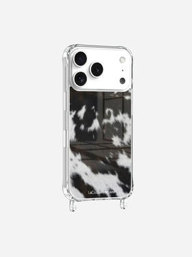 订购14周到｜La Coque Française-Coque-双色 奶牛纹 手机壳［法国设计师］