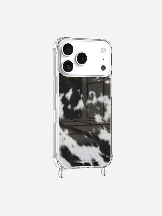 订购14周到｜La Coque Française-Coque-双色 奶牛纹 手机壳［法国设计师］ 商品图0