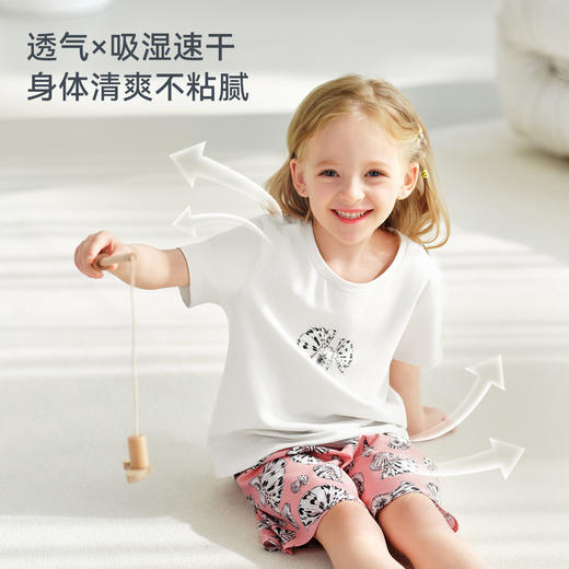 【2026春夏新品】ibaby×outlast太空科技恒温抑菌儿童短袖短裤套装亲子装 商品图3