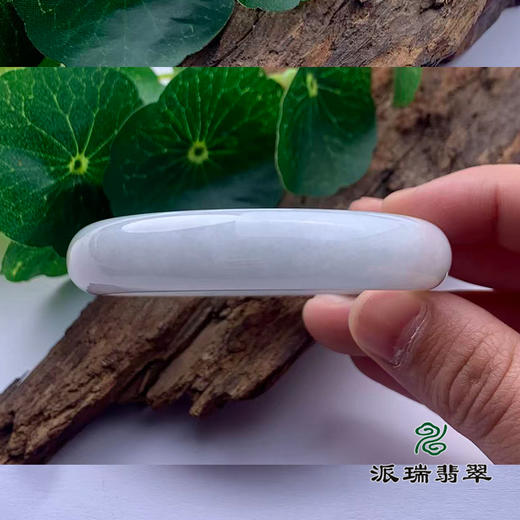 派瑞翡翠 翡翠手镯 糯种 白色 商品图1