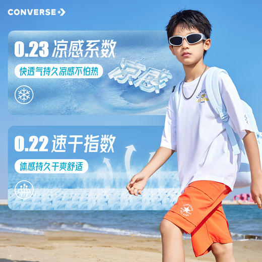 CONVERSE 夏 大童小童 儿童童装T恤 CNVN-TE-K203 商品图3
