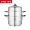 Debo德铂-黛布拉6L蒸锅 莱瑞拉9.4L蒸锅 艾略特10L蒸锅 坎蒂丝12.5L蒸锅 上蒸下煮，不挑炉灶（配锅盖、蒸格、蒸片） 商品缩略图6