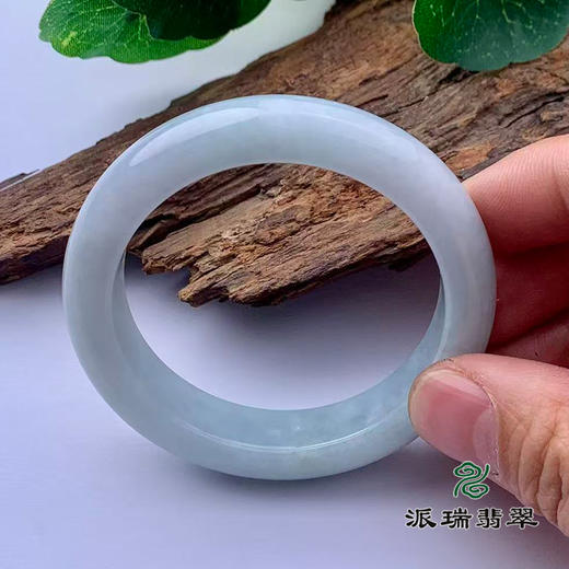 派瑞翡翠 翡翠手镯 糯种 绿色 飘花 商品图1