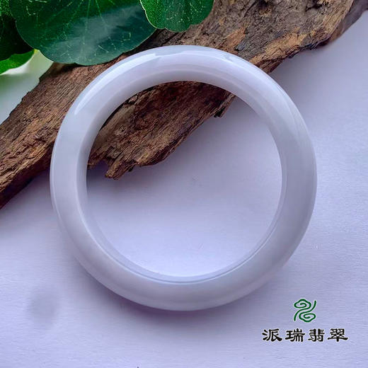 派瑞翡翠 翡翠手镯 糯种 白色 商品图1