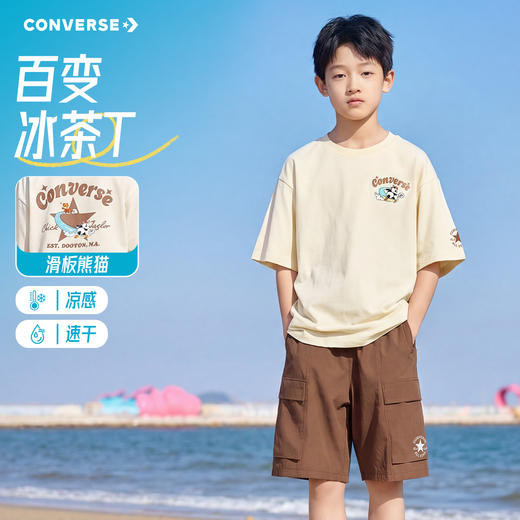 CONVERSE 夏 大童小童 儿童童装T恤 CNVN-TE-K219 商品图9