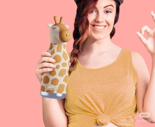 加拿大Asob*同款动物头保温杯 火出圈的品牌啊 商品图2