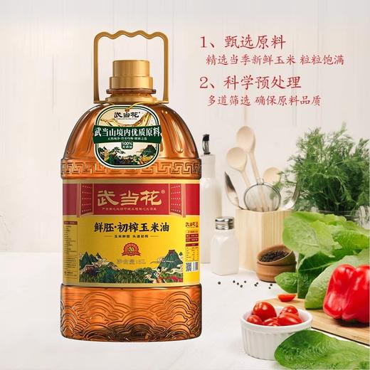 【湖北安舜食品公司】武当花鲜胚初榨玉米油 5L/壶 商品图0