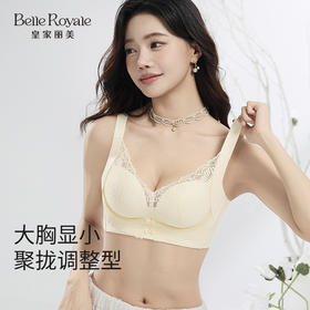 皇家丽美小胸显大聚拢上托无钢圈2026新款调整型文胸中厚杯收副乳内衣WW957-2