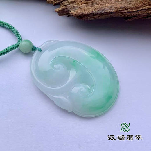 派瑞翡翠 翡翠挂件 糯种 绿色 商品图3
