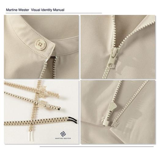 MartineWester 男款羽弦拉链小立领外套11075052 定制solotex面料，挺括有型 商品图7