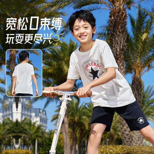 CONVERSE 夏 大童小童 儿童童装T恤 CNVN-TE-6500 商品图1