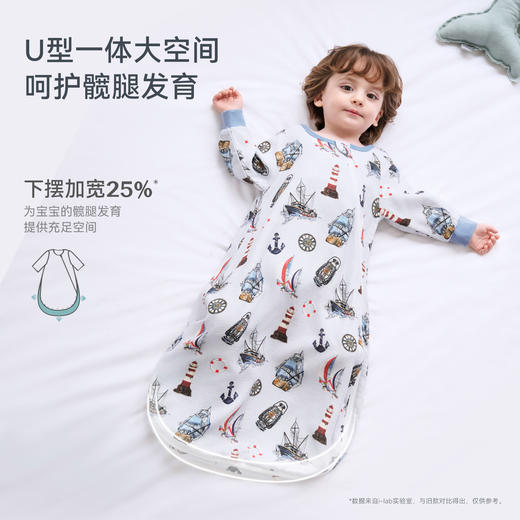 【2026春夏新品】ibaby×outlast太空科技恒温婴儿襁褓睡袋新生儿U型四层纱布睡袋使用温度24-28°C 商品图1
