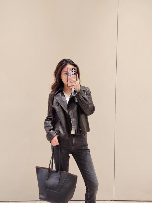带全套包装..老钱风 BC 卡班女士皮衣短外套 商品图10
