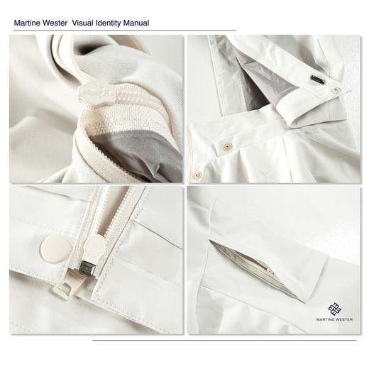 MartineWester 女款色织防水透气面料宽松落肩可脱卸帽外套 11375262 商品图6