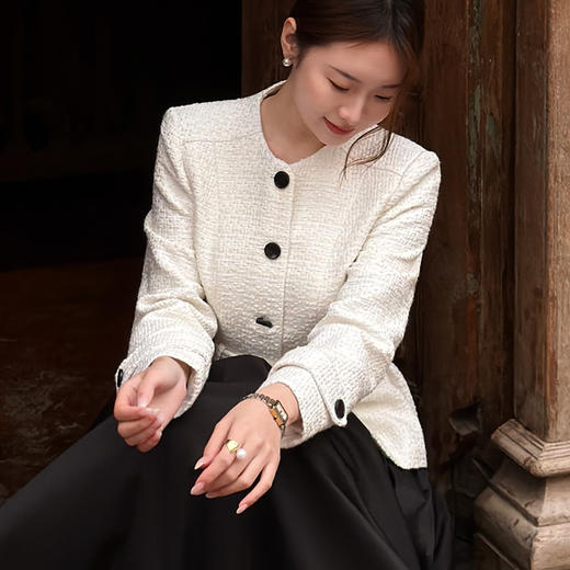 【预售7天】良木礼小香羊毛外套（腰带）（1774） 商品图2