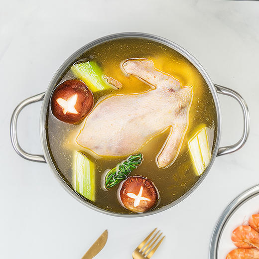 Debo德铂-马德里蒸锅4.5L一锅全能，蒸、煮、炖、、涮，样样在行（配玻璃锅盖、蒸片、蒸格） 商品图1