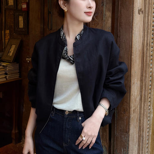 【预售7天】良木礼圆领夹克（1761F） 商品图0