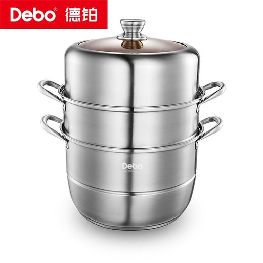 Debo德铂-安吉洛7L蒸锅 盖兹卡10L蒸锅 玛格丽12L蒸锅 聚能复底 蒸，焖，炖食物更美味（配锅盖、蒸片、蒸格） 商品图1