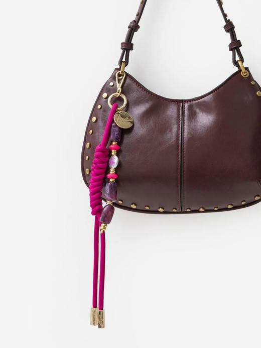 订购14周到｜La Coque Française-BOBBY-玫红色 串珠 包挂［法国设计师］ 商品图1