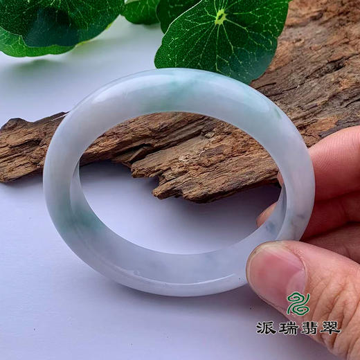 派瑞翡翠 翡翠手镯 糯种 绿色 飘花 商品图1
