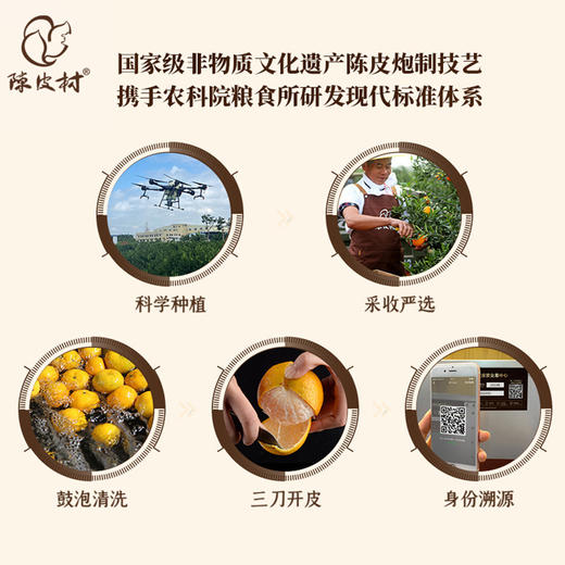 陈皮村2020年茶坑陈皮礼盒150g核心产区正宗道地新会陈皮可溯源 商品图1