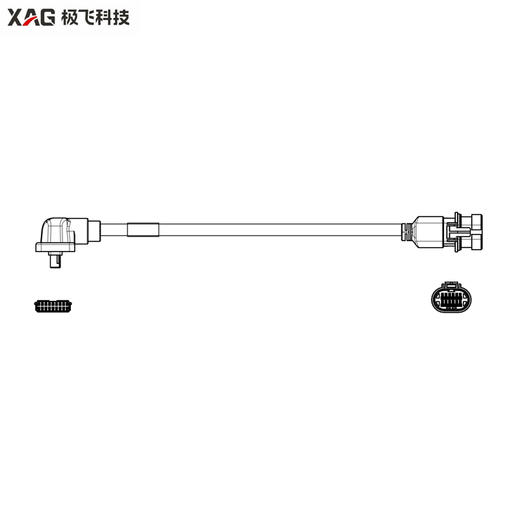 极飞 P200 负载集线板信号线 农机配件 商品图0