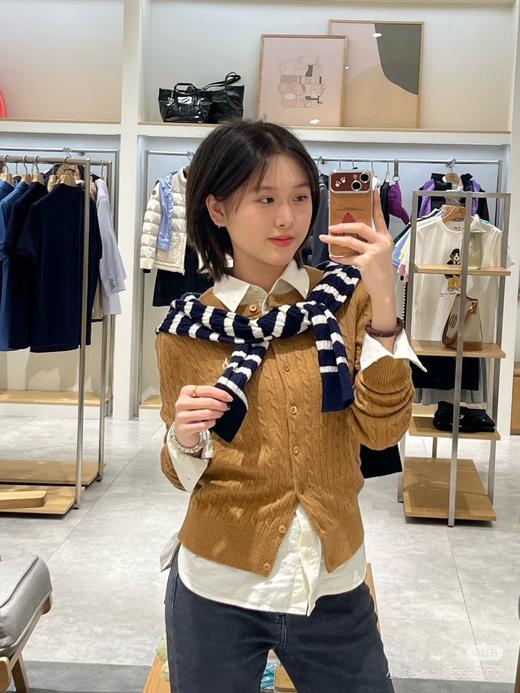 谭松韵同款 哈吉斯HAZZYS女士麻花开衫系列 商品图5