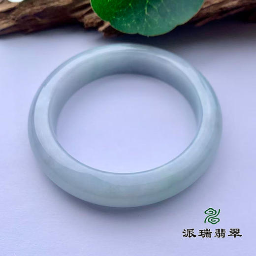 派瑞翡翠 翡翠手镯 糯种 绿色 飘花 商品图3